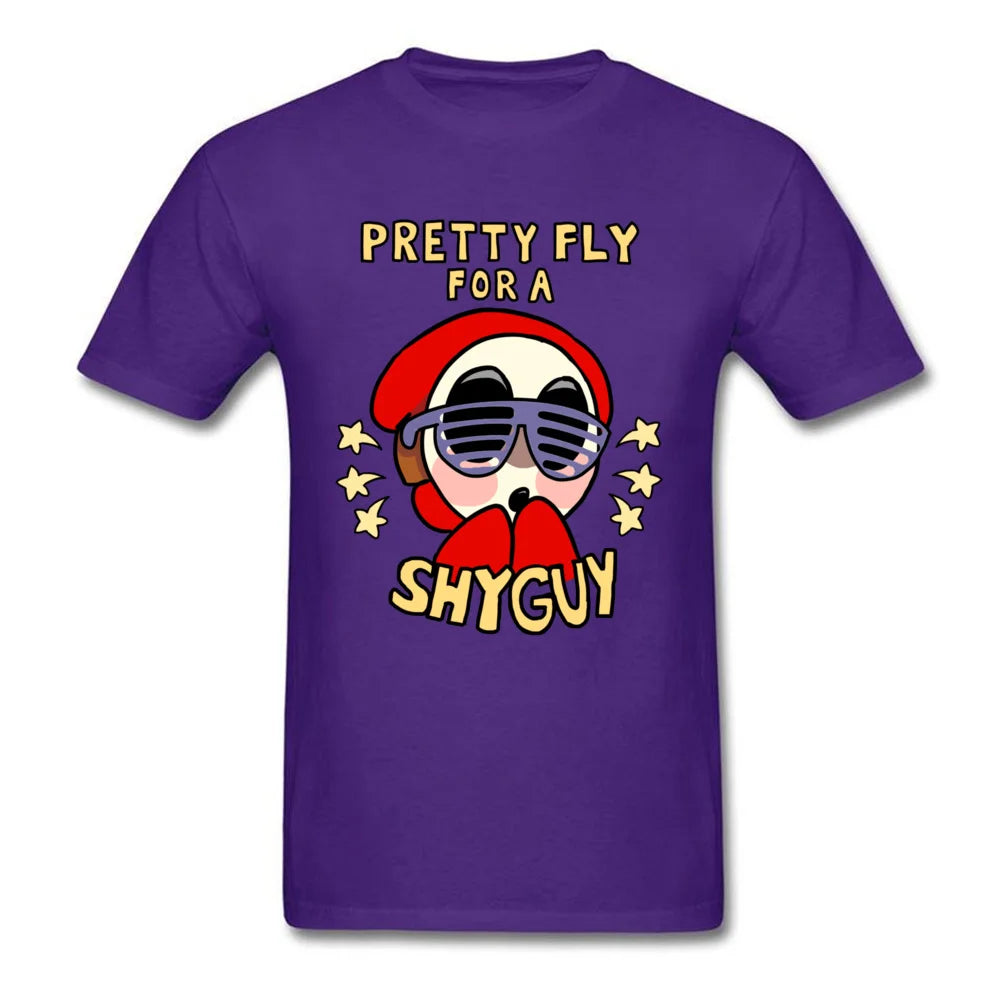 Streetwear For Men Boys T Shirt Custom Adult Tops Tees Pretty Fly For A Shy Guy T-shirt Pilot Funky Tshirt Cartoon Funny Clothes