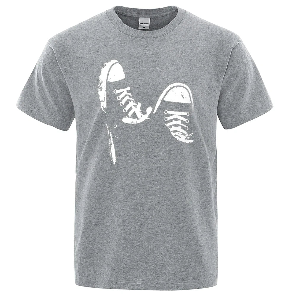 Hot Sale Women Casual Tshirt Skate Shoes Summer T Shirt Tops O-Neck Oversized Short Sleeves Unisex Men Clothes