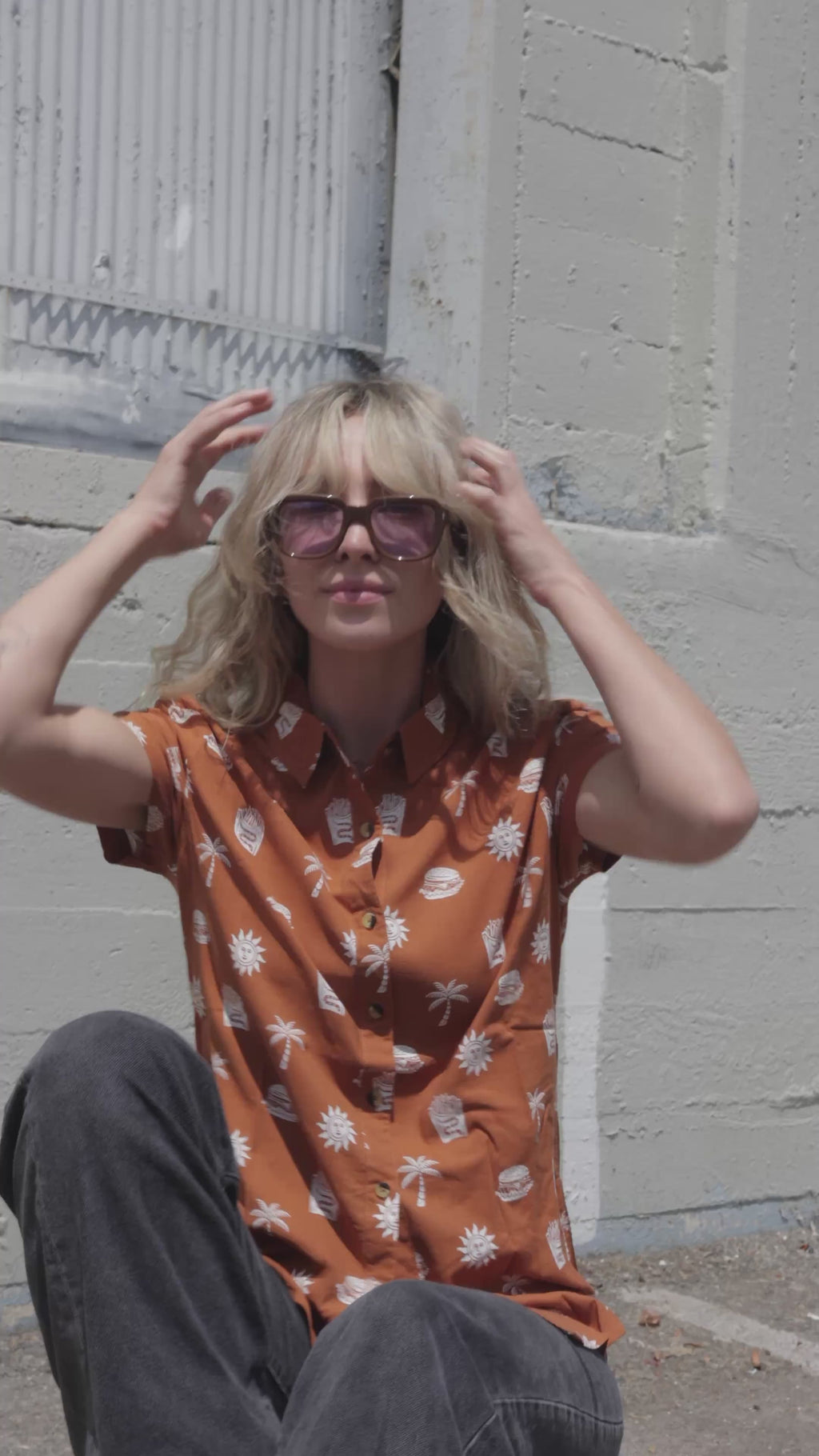 Take It Greasy Button-Up