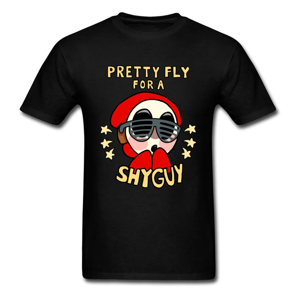Streetwear For Men Boys T Shirt Custom Adult Tops Tees Pretty Fly For A Shy Guy T-shirt Pilot Funky Tshirt Cartoon Funny Clothes