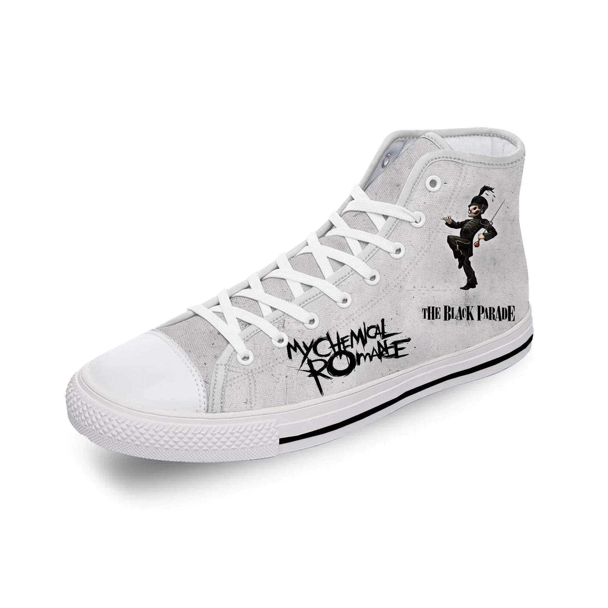 My Chemical Romance MCR Rock Band Casual Cloth 3D Print High Top Canvas Fashion Shoes Men Women Teenager Breathable Sneakers