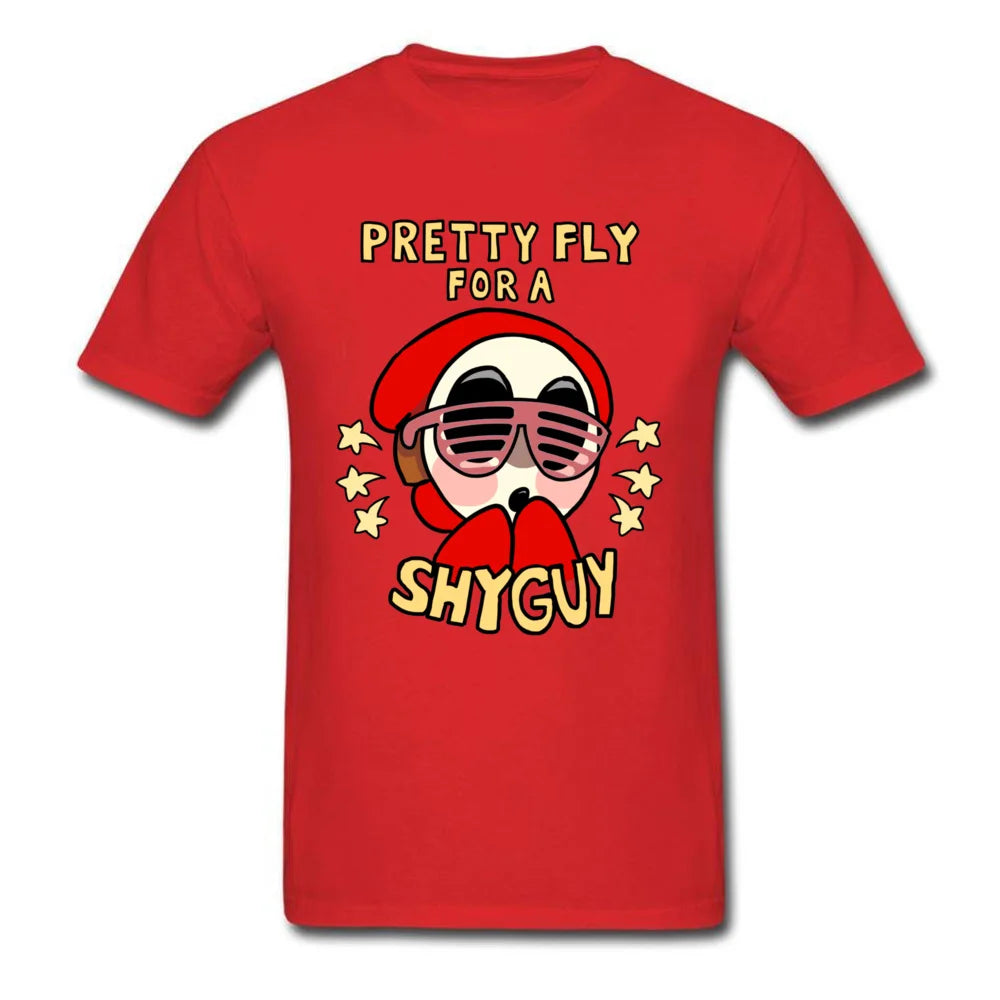 Streetwear For Men Boys T Shirt Custom Adult Tops Tees Pretty Fly For A Shy Guy T-shirt Pilot Funky Tshirt Cartoon Funny Clothes