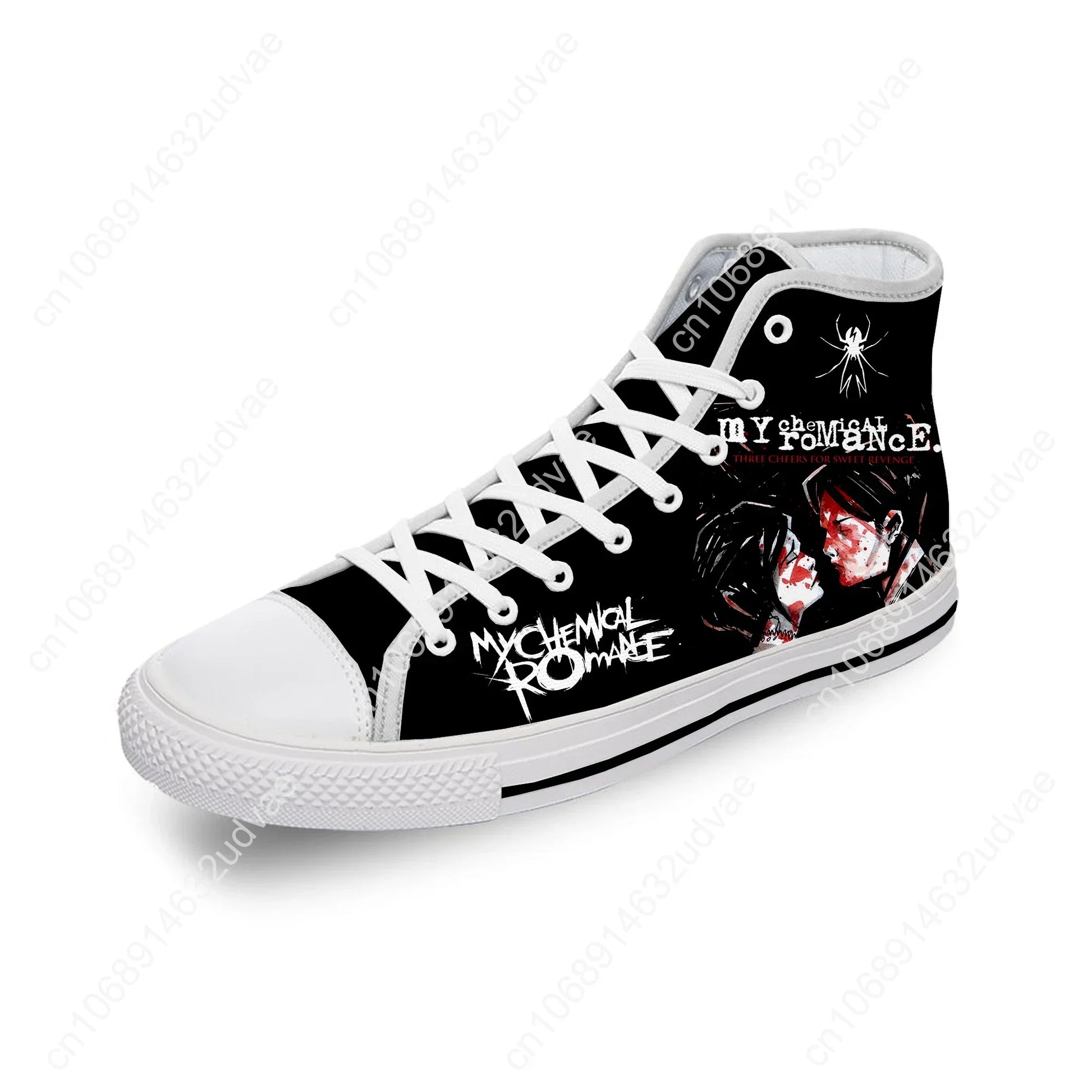 My Chemical Romance MCR Rock Band Casual Cloth 3D Print High Top Canvas Fashion Shoes Men Women Teenager Breathable Sneakers