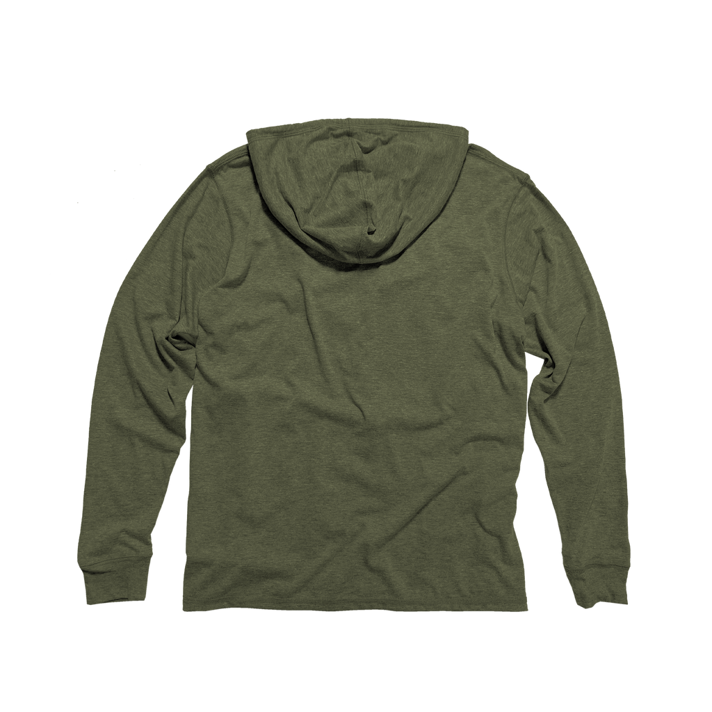 Unisex Eco-Triblend Long Sleeve Hooded Tee