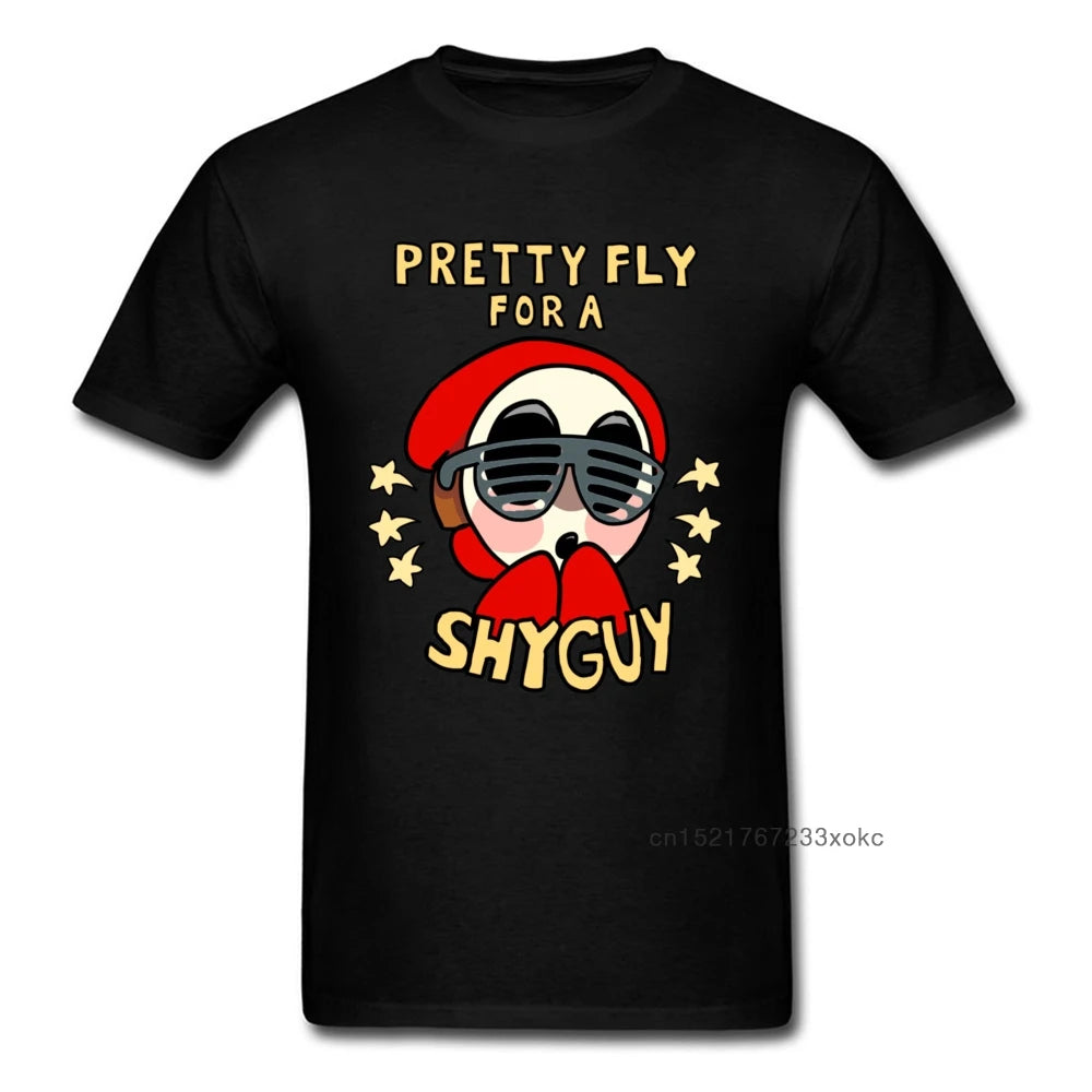Streetwear For Men Boys T Shirt Custom Adult Tops Tees Pretty Fly For A Shy Guy T-shirt Pilot Funky Tshirt Cartoon Funny Clothes