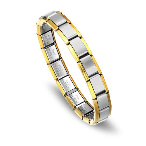 RAKOL Stainless Steel Bracelet Pendant Classic Italian Chain Link For