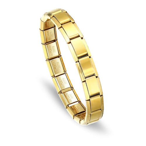 RAKOL Stainless Steel Bracelet Pendant Classic Italian Chain Link For