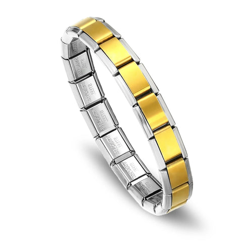 RAKOL Stainless Steel Bracelet Pendant Classic Italian Chain Link For