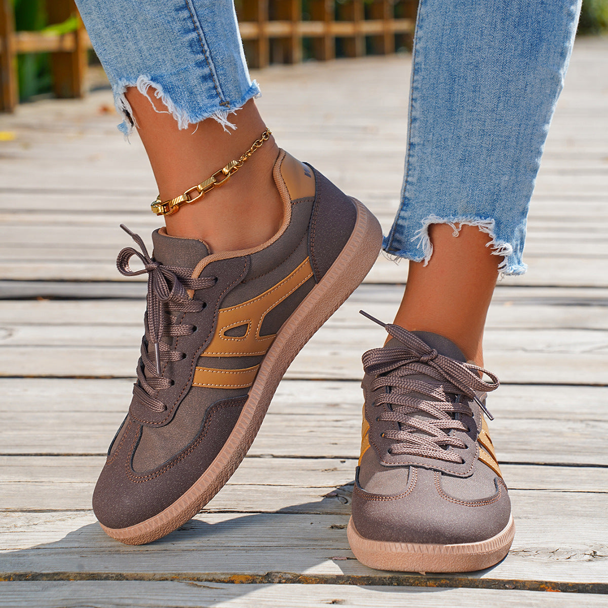 Flat Casual Outdoor Non-slip German Training Shoes Lace-up And No Shoe Box