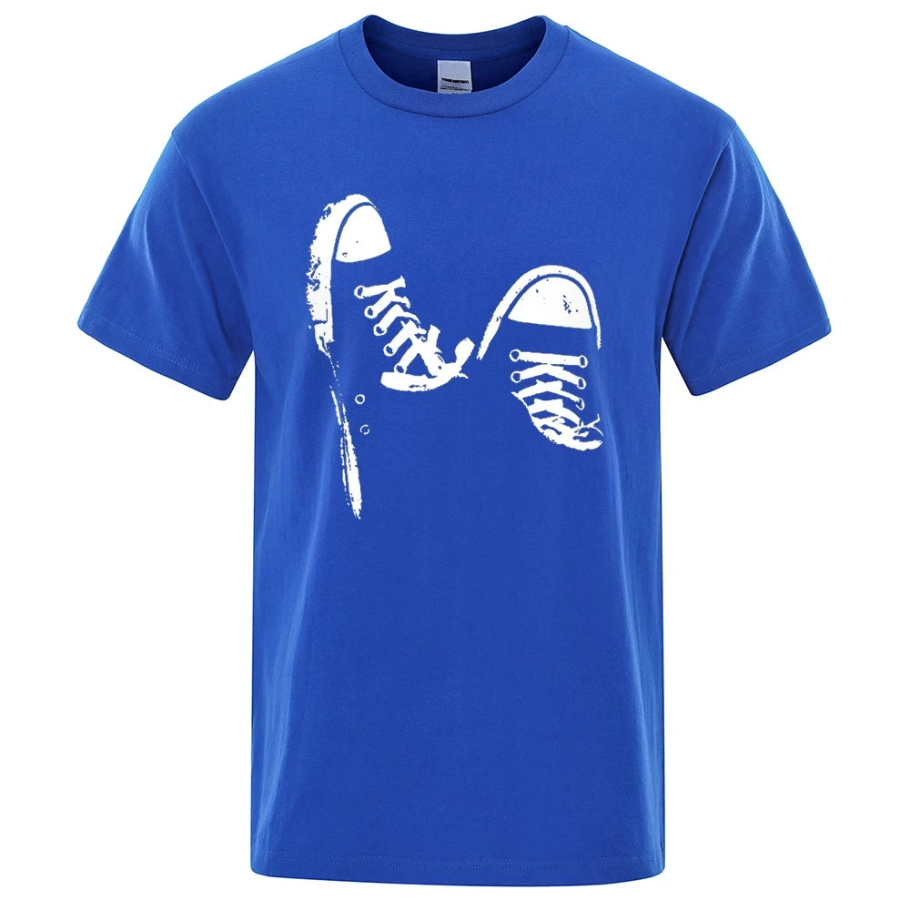 Hot Sale Women Casual Tshirt Skate Shoes Summer T Shirt Tops O-Neck Oversized Short Sleeves Unisex Men Clothes