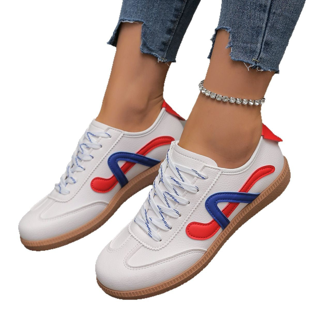 German Training Women's Flat Retro Casual Sports Skate Shoes