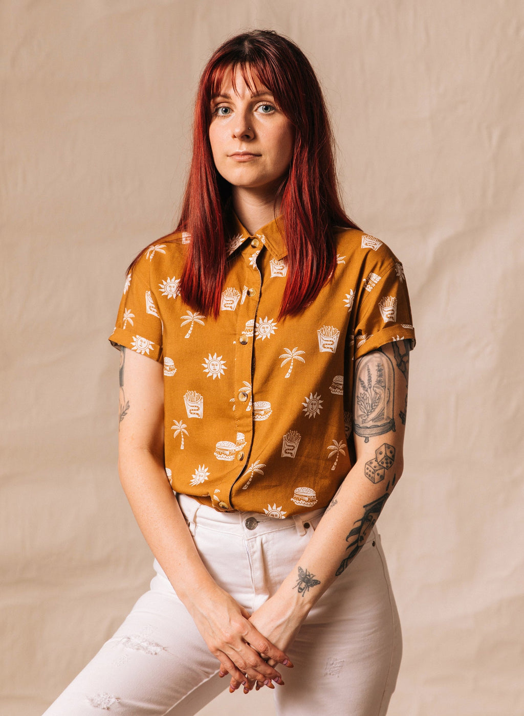 Take It Greasy Button-Up