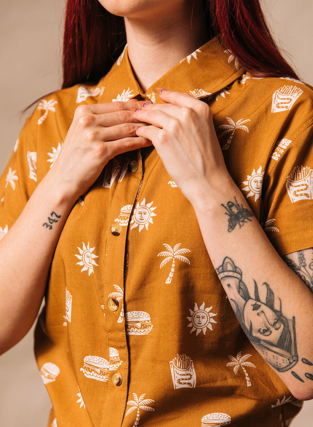 Take It Greasy Button-Up